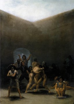 フランシスコ・ゴヤ Painting - 狂気の館の庭 フランシスコ・デ・ゴヤ